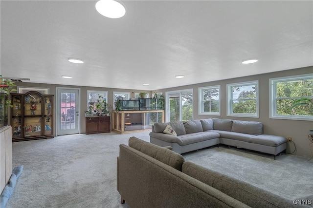 1037 County Route 17, Constantia, NY 13028 - living area with healthy amount of natural light, recessed lighting, and carpet