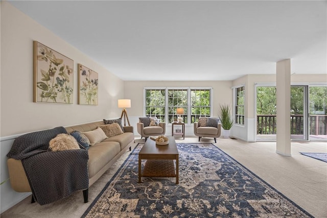 790 Oakridge Dr, Irondequoit, NY 14617 - living area featuring carpet floors and healthy amount of natural light