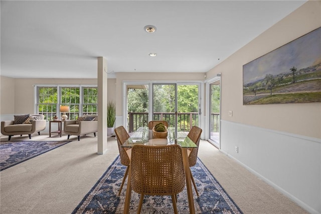 790 Oakridge Dr, Irondequoit, NY 14617 - carpeted dining space with baseboards