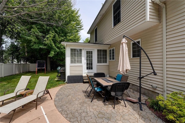 906 Lothario Cir, Webster, NY 14580 - fenced backyard featuring a patio area, grilling area, and outdoor dining area