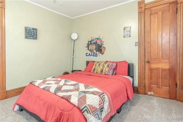 20199 County Route 181, Orleans, NY 13656 - carpeted bedroom with crown molding and baseboards