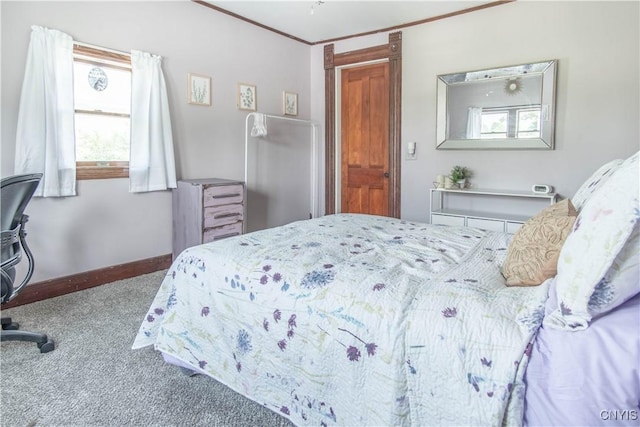 20199 County Route 181, Orleans, NY 13656 - carpeted bedroom with ornamental molding and baseboards