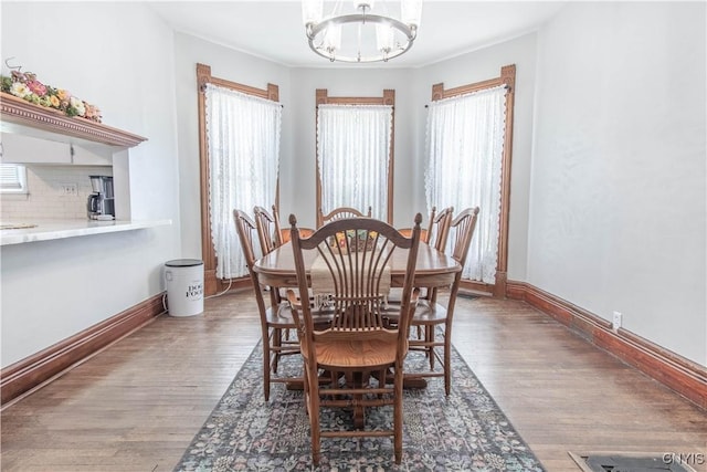 20199 County Route 181, Orleans, NY 13656 - dining room with a chandelier and wood finished floors