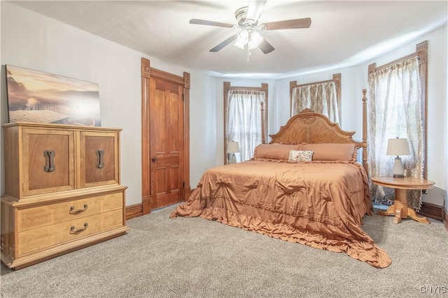 20199 County Route 181, Orleans, NY 13656 - carpeted bedroom with a ceiling fan and baseboards