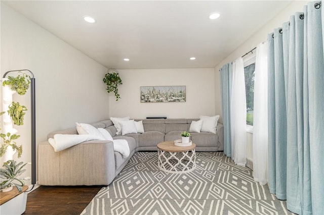 569 Marsh Rd, Pittsford, NY 14534 - living area with recessed lighting and wood finished floors