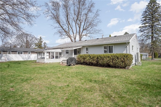 569 Marsh Rd, Pittsford, NY 14534 - back of property with a sunroom