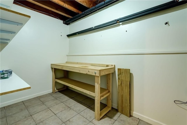 1566 Tracy Dr, Spafford, NY 13152 - basement with tile patterned flooring