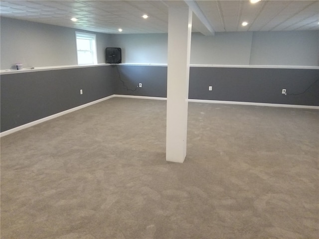 1566 Tracy Dr, Spafford, NY 13152 - basement with carpet flooring and recessed lighting