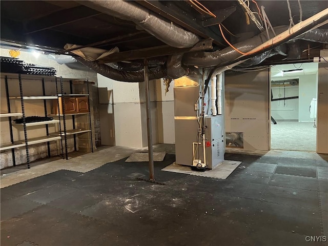 19 Beech Dr, Scriba, NY 13126 - unfinished below grade area featuring heating unit