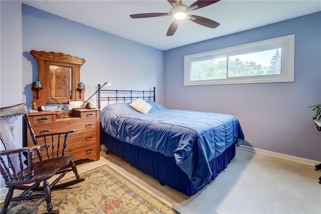 286 Park Ln, Webster, NY 14580 - bedroom with baseboards and a ceiling fan