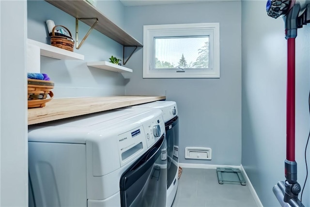 286 Park Ln, Webster, NY 14580 - laundry room featuring washer and clothes dryer and tile patterned flooring