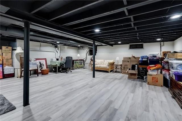 286 Park Ln, Webster, NY 14580 - finished basement with wood finished floors