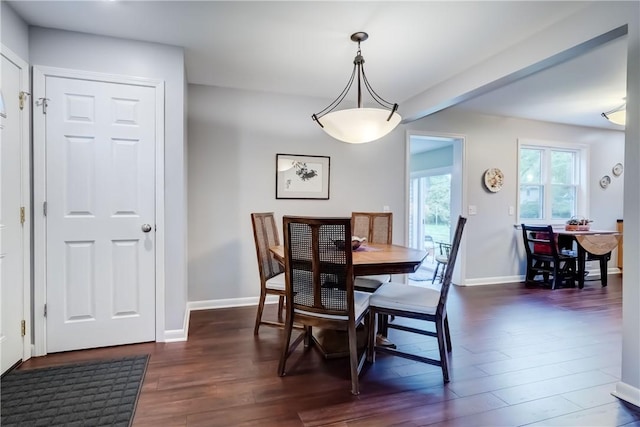 286 Park Ln, Webster, NY 14580 - dining area with dark wood-style flooring