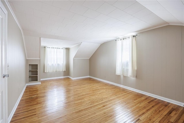 79 Meredith Ave, Brighton, NY 14618 - additional living space with healthy amount of natural light, light wood-type flooring, and lofted ceiling