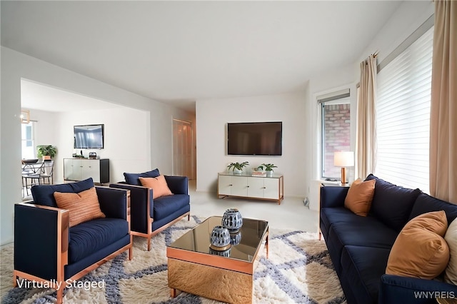 100 W Maplemere Rd, Amherst, NY 14221 - living room featuring carpet flooring