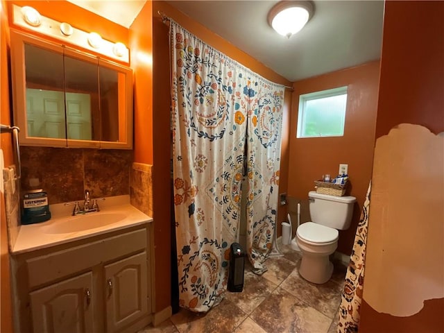 22 Jefferson St, North Dansville, NY 14437 - bathroom with vanity and a shower with shower curtain