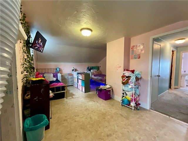 22 Jefferson St, North Dansville, NY 14437 - playroom featuring vaulted ceiling