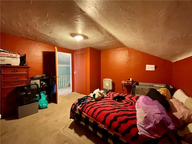 22 Jefferson St, North Dansville, NY 14437 - carpeted bedroom with a textured ceiling and a textured wall