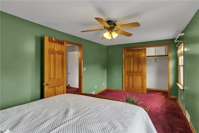 128 Princeton Blvd, Tonawanda, NY 14217 - carpeted bedroom featuring a closet and ceiling fan