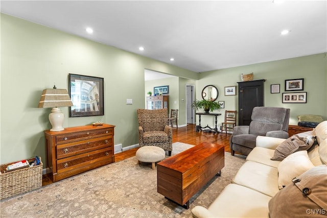 102 W Rand St, German Flatts, NY 13357 - living area with wood finished floors and recessed lighting