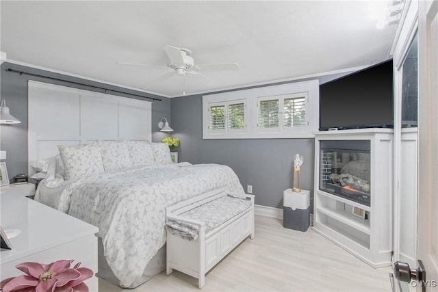 207 Baxton St, Clay, NY 13212 - bedroom featuring light wood-style flooring and ceiling fan