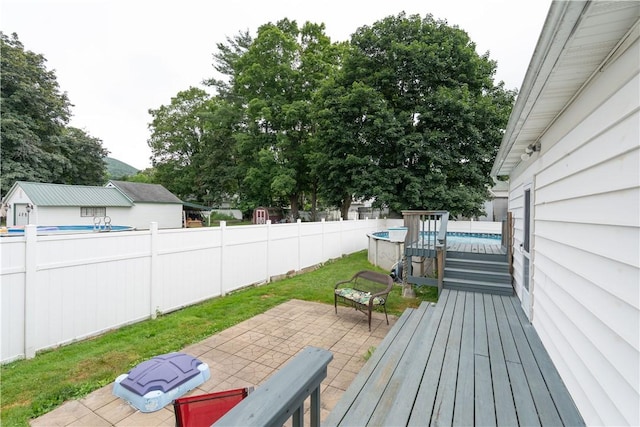 82 Maple St, Canisteo, NY 14823 - deck featuring a patio