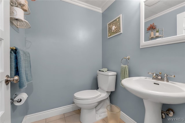 112 Creekview Dr, West Seneca, NY 14224 - half bath with crown molding and tile patterned floors