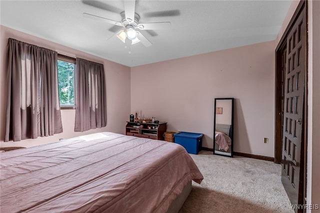 112 Creekview Dr, West Seneca, NY 14224 - bedroom featuring light carpet and ceiling fan