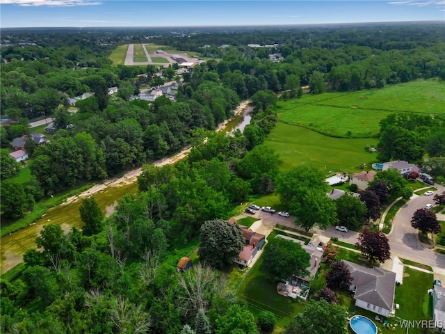 112 Creekview Dr, West Seneca, NY 14224 - aerial overview of property's location featuring a heavily wooded area