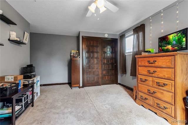 112 Creekview Dr, West Seneca, NY 14224 - carpeted entrance foyer featuring a ceiling fan and baseboards