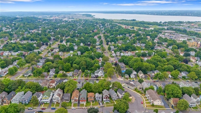 505 Tompkins St, Syracuse, NY 13204 - aerial perspective of suburban area featuring a nearby body of water