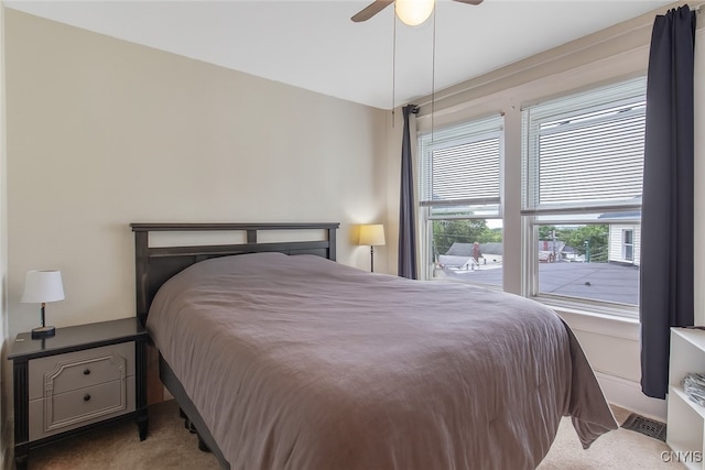 505 Tompkins St, Syracuse, NY 13204 - carpeted bedroom with ceiling fan
