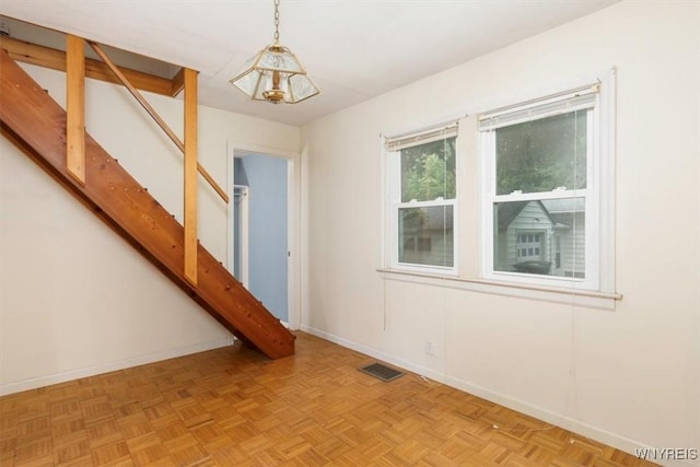 5156 Fairgrounds Rd, Hamburg, NY 14075 - empty room with baseboards and stairs