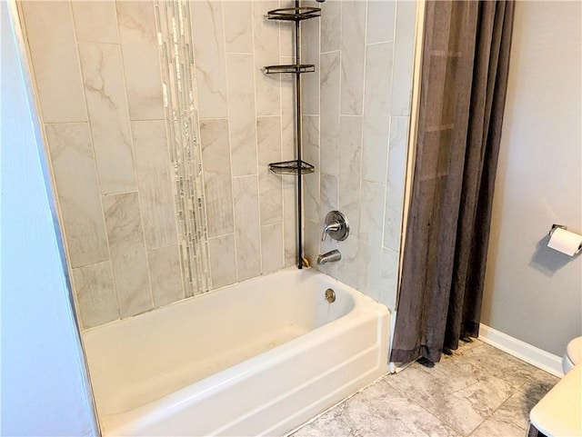 883 Brown Rd, Irondequoit, NY 14622 - full bathroom with shower / tub combo and baseboards