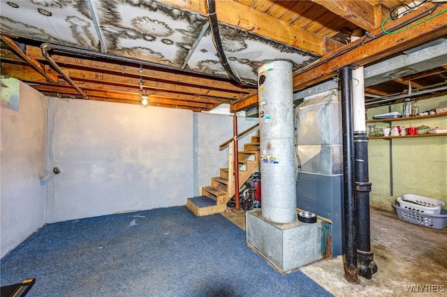 445 75th St, Niagara Falls, NY 14304 - unfinished basement with stairs