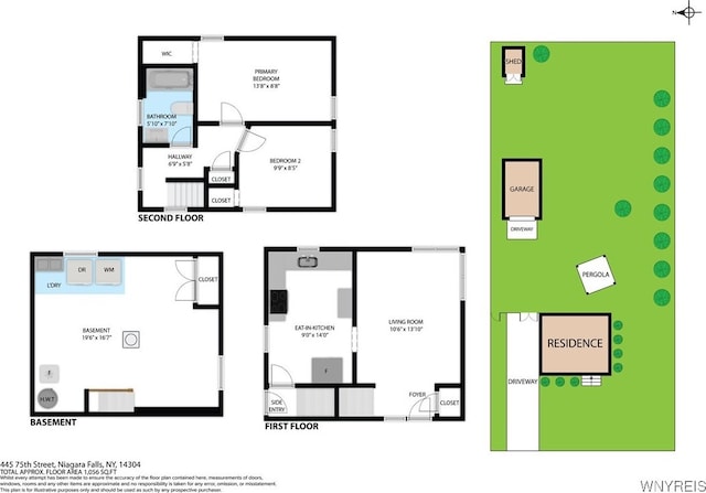 445 75th St, Niagara Falls, NY 14304 - view of property floor plan