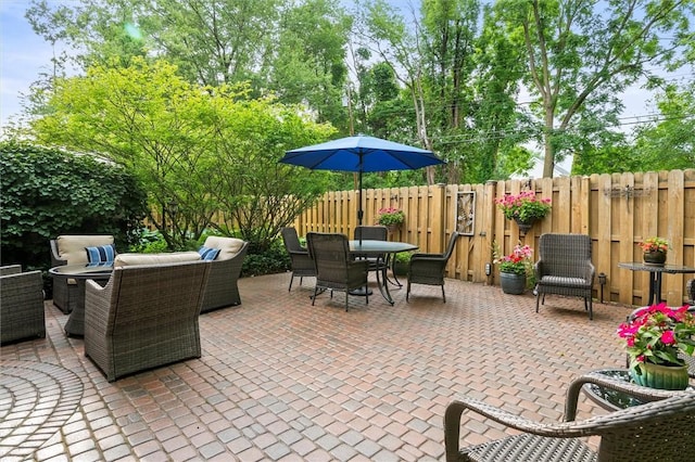 798 Hawthorne Pl, Webster, NY 14580 - view of patio / terrace featuring outdoor dining space