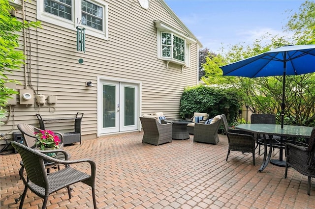 798 Hawthorne Pl, Webster, NY 14580 - view of patio / terrace featuring french doors and outdoor dining area