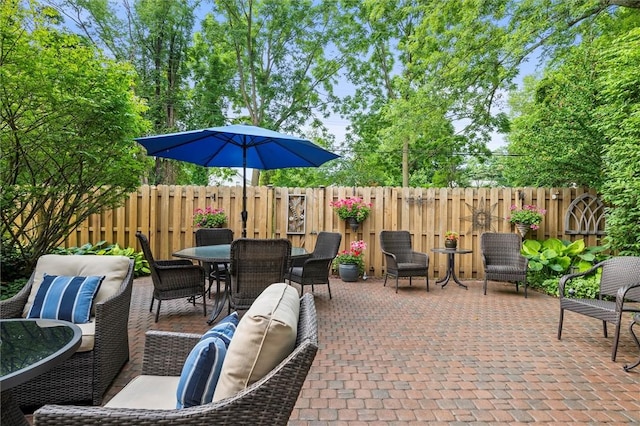 798 Hawthorne Pl, Webster, NY 14580 - view of patio / terrace with outdoor dining area and an outdoor hangout area