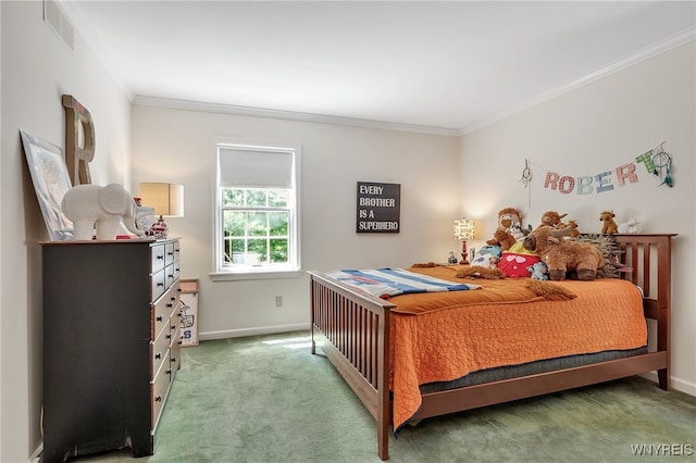 29 Cherry Tree Ln, Orchard Park, NY 14127 - bedroom with crown molding and carpet floors