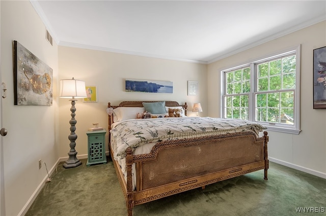 29 Cherry Tree Ln, Orchard Park, NY 14127 - bedroom with carpet flooring and crown molding