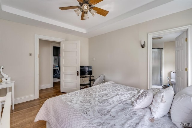 210 N James St, Wilna, NY 13619 - bedroom featuring wood finished floors and ceiling fan