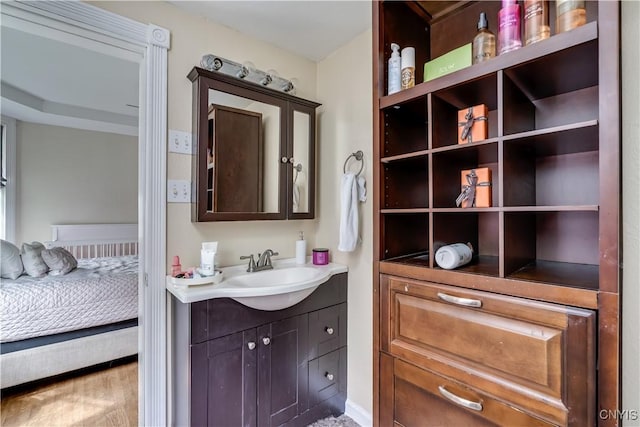 210 N James St, Wilna, NY 13619 - ensuite bathroom with vanity and wood finished floors