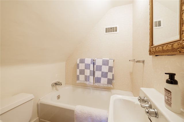 8 Oak Ln, Brighton, NY 14610 - full bathroom with vaulted ceiling and a bath