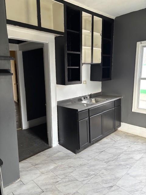 524-526 Dewey Ave, Rochester, NY 14613 - kitchen with a sink and open shelves