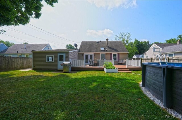 120 Cloverside Ct, West Seneca, NY 14224 - back of house with a deck