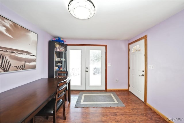 120 Cloverside Ct, West Seneca, NY 14224 - entryway with french doors and wood finished floors