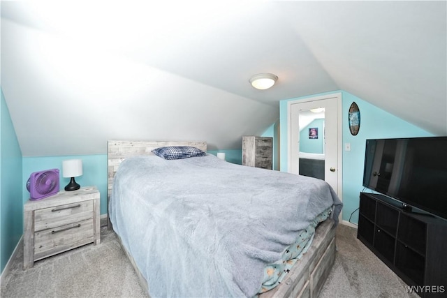 120 Cloverside Ct, West Seneca, NY 14224 - carpeted bedroom with vaulted ceiling and baseboards
