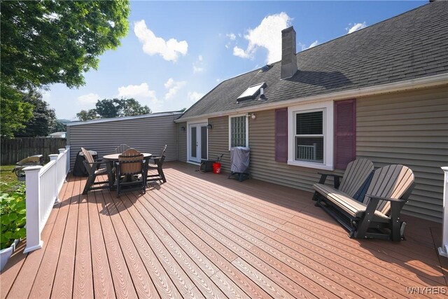 120 Cloverside Ct, West Seneca, NY 14224 - deck featuring outdoor dining area and a grill