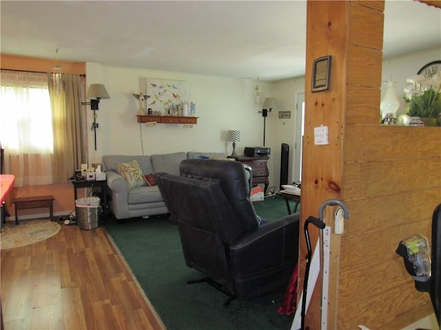 18 Mark Cir, Naples, NY 14512 - living area with wood finished floors